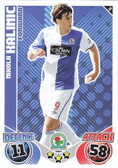 Nikola Kalinic Blackburn Rovers 2010/11 Topps Match Attax #70